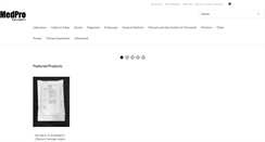 Desktop Screenshot of medproequipment.com
